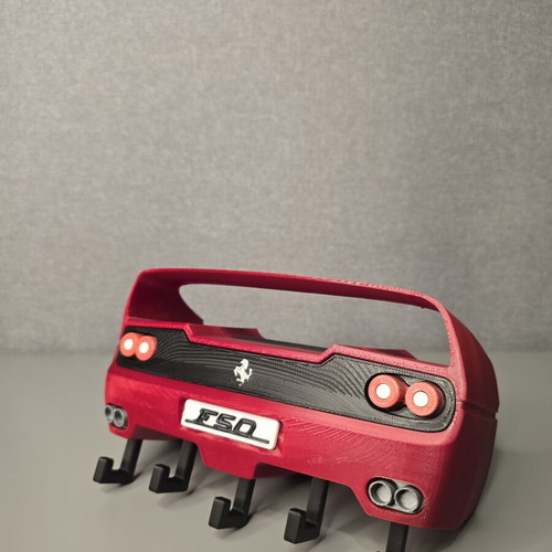 Ferrari F50 3D printed keychain wall mount like new