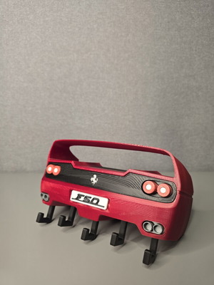 Ferrari F50 3D printed keychain wall mount like new