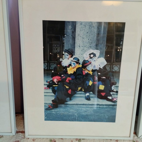 Harlequin photo frames in Venice