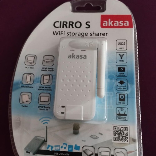 Akasa WiFi Distributor for USB Storage Devices AK-WFS-01 New