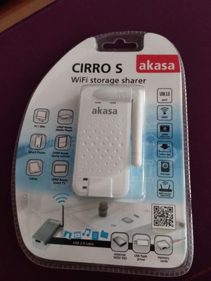 Akasa WiFi Distributor for USB Storage Devices AK-WFS-01 New