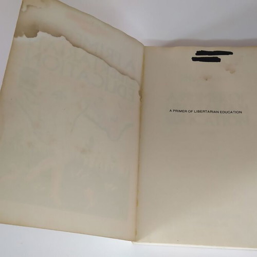 A Primer of Libertarian Education used book, English
