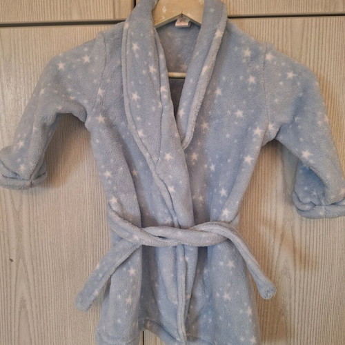 Zara Home Kids turquoise children's robe like new for ages 2-3