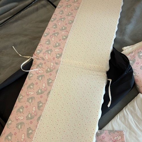 Orchestra baby bedding set pink with elephants and stars new