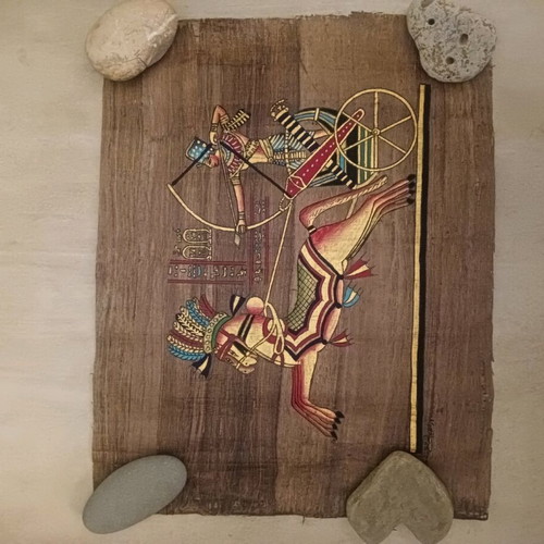 Egyptian papyrus new with certificate and box