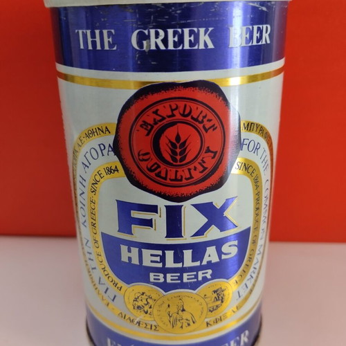 Fix Hellas Export Beer Vintage Collectible Steel Can 330ml like new