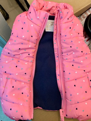 Mothercare sleeveless jacket with fleece lining like new