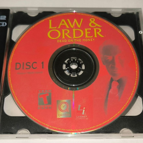 Law & Order: Dead on the Money PC game used, adventure