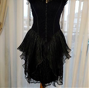 Εντυπωσιακό Gothic βικτωριανο φόρεμα μαυρο