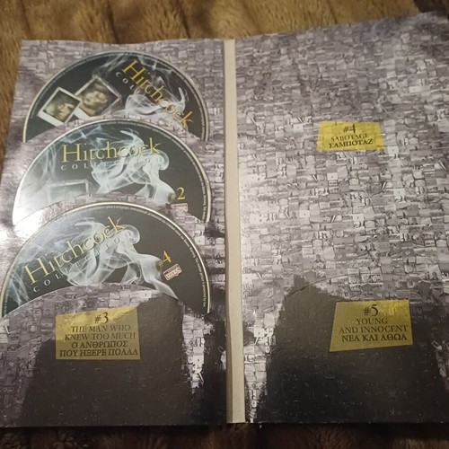 DVD case with 3 movies, 2 missing, like new, subtitles