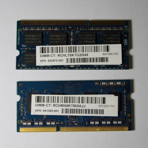 Laptop RAM DDR3 6GB total SO-DIMM like new
