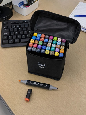 Touch 60 Colours Dual Tip Art Markers Set