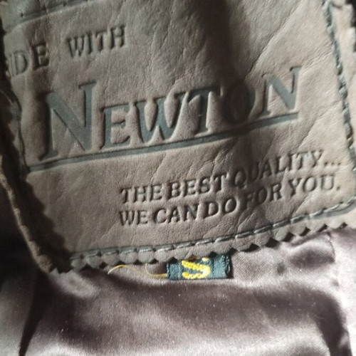 Newton vintage leather vest, size S, brown
