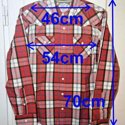 Hilfiger Denim men's plaid shirt with pockets, size M