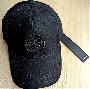 STONE ISLAND καπέλο Limited TOTAL BLACK CAP