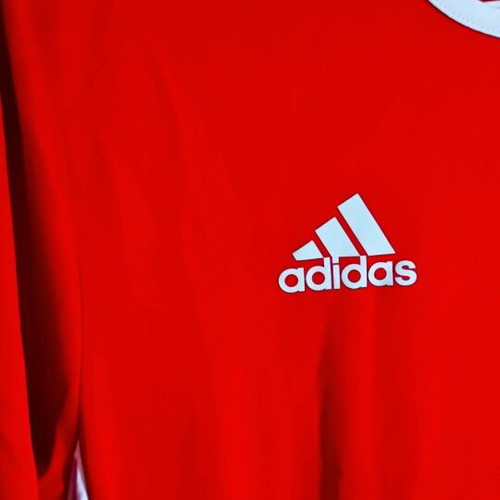 Adidas men's shirt new, red with white details, size S/M