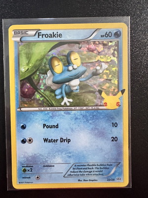 Froakie 22/25 McDonalds 2021 Holo card new