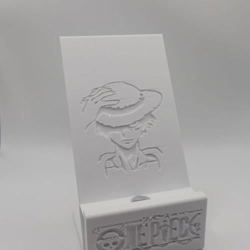 Mobile phone stand with Luffy One Piece design made to order