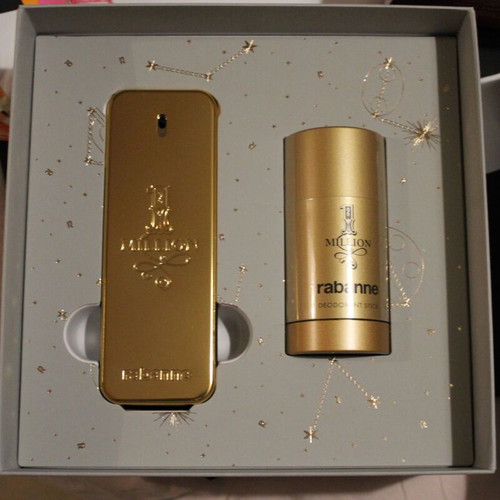 Paco Rabanne 1 Million gift set new men's 100ml perfume with 75ml stick deodorant