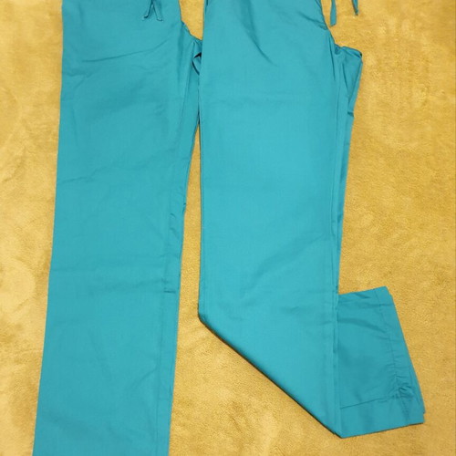 Medical nursing scrub set with blouse and 2 pants like new, green size XS