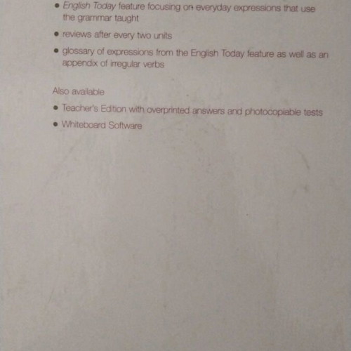 Grammar B2 English learning book like new, written in pencil