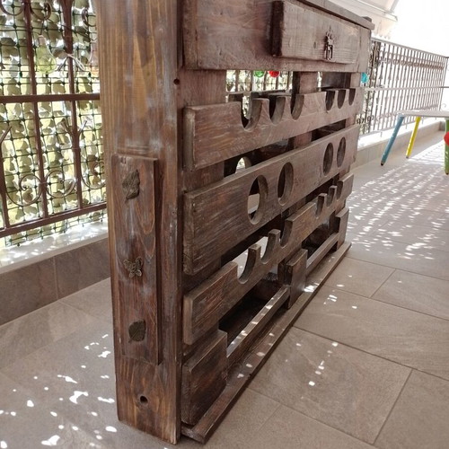 Wooden Wine Rack solid pine handmade, new, vintage style