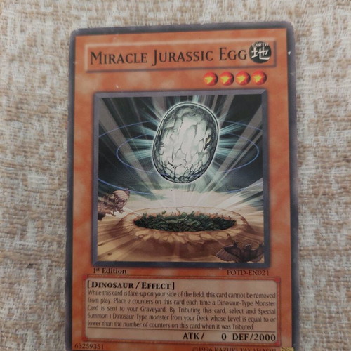 Yu-Gi-Oh Miracle Jurassic Egg card