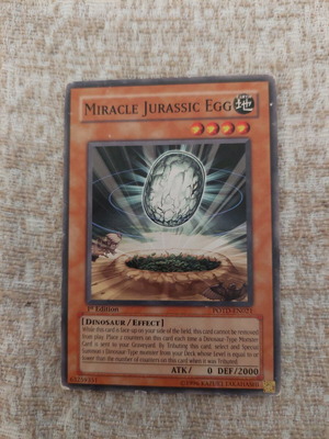 Yu-Gi-Oh Miracle Jurassic Egg κάρτα