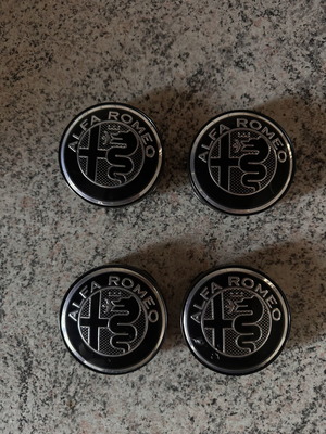 Alfa Romeo wheel logo caps full set 4 pieces new 60mm