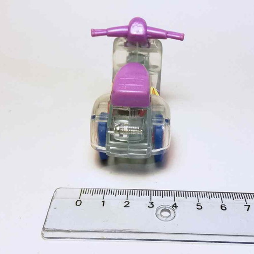 Plastic toy scooter used with scratches