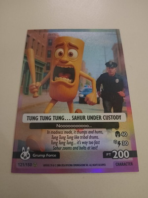 Tung Tung Tung Sahur Under Custody Nuclear Rare card like new