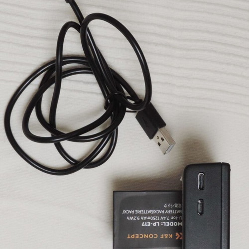 2 K&F Concept LP-E17 batteries for Canon EOS RP with dual charger