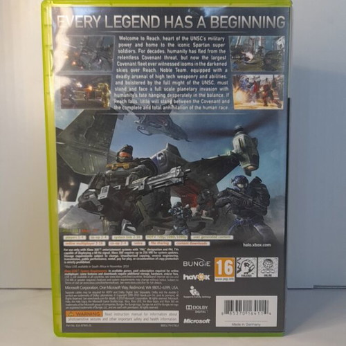 Halo Reach Xbox 360 game, English edition, complete with manual