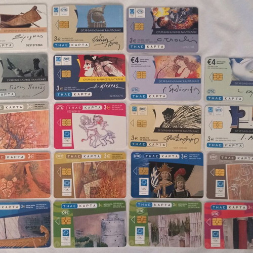 Phone cards used collectible, 119 different