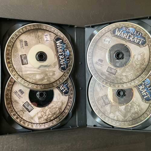 World of WarCraft PC DVD used, set of 3 expansions