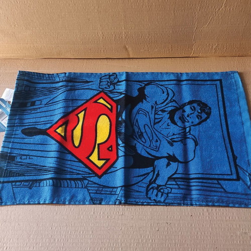 Superman hand face towel new
