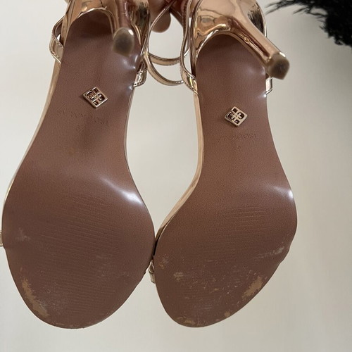 Tsoukalas Shoes high-heeled sandals like new, pink gold