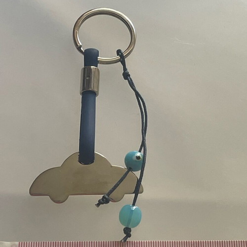 Car keychain new silver
