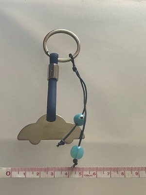 Car keychain new silver