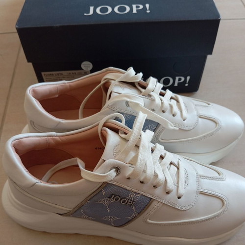 Joop! Women's Shoes Like New, Leather, Size 39, White Blue