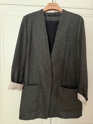 ZARA WOMAN Herringbone suit gray like new, size S