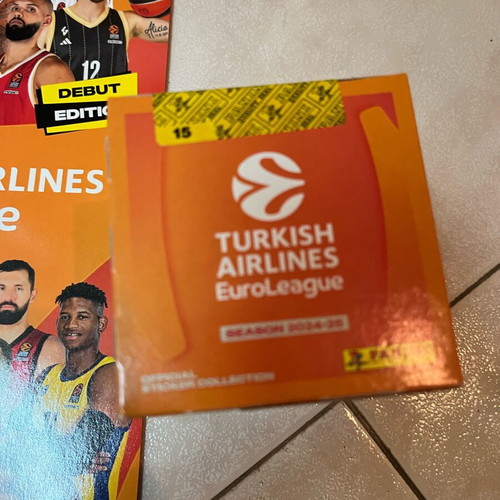 Panini Euroleague 2025 album and pack of 50 sticker packets new