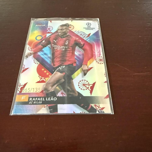 Rafael Leao 23-24 Topps Finest UEFA Ferris Wheel Refractor numbered 065/135
