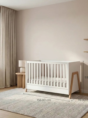 Casababy Oslo Преобразуваема Бебешка Кошара 0-6 Години Като Нова