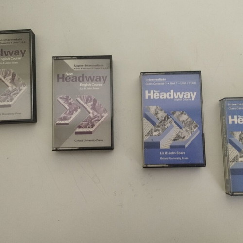 New Headway English Course cassette tapes like new, set of 4