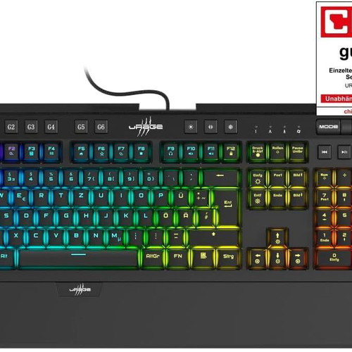 uRage Exodus 900 Mechanical Gaming Keyboard with Red Switches and RGB Lighting
