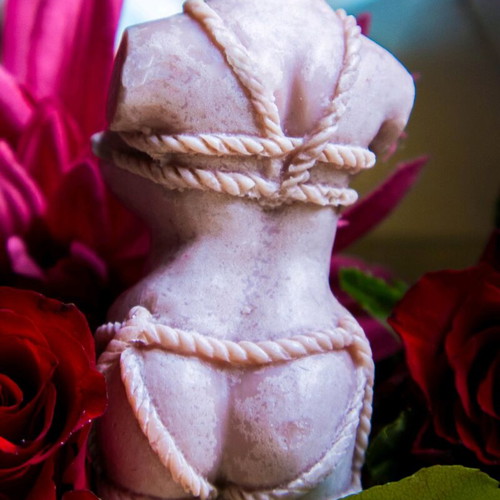 Female body handmade soy scented candle new