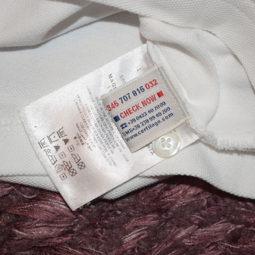 Moncler Polo Shirt Men XL like new, white
