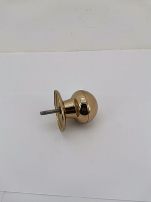 Bronze round door handle used, 1950s vintage