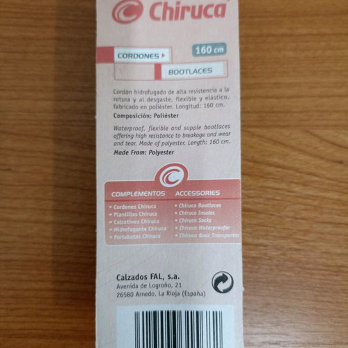 Chiruca boot laces new, length 1.60